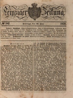 Leipziger Zeitung Freitag 30. Juni 1848
