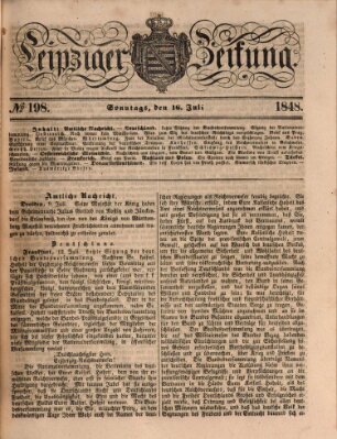 Leipziger Zeitung Sonntag 16. Juli 1848