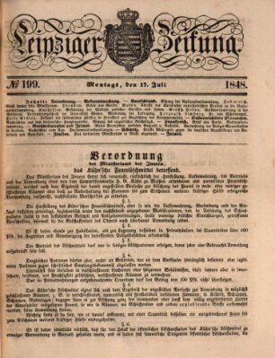 Leipziger Zeitung Montag 17. Juli 1848