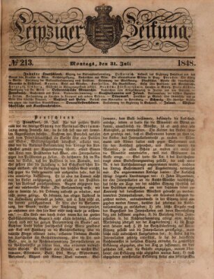 Leipziger Zeitung Montag 31. Juli 1848