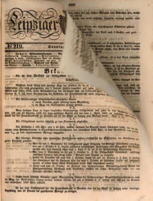 Leipziger Zeitung Sonntag 6. August 1848