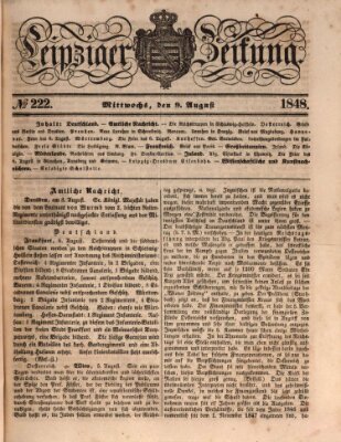 Leipziger Zeitung Mittwoch 9. August 1848