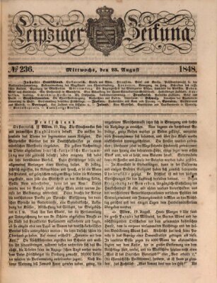 Leipziger Zeitung Mittwoch 23. August 1848