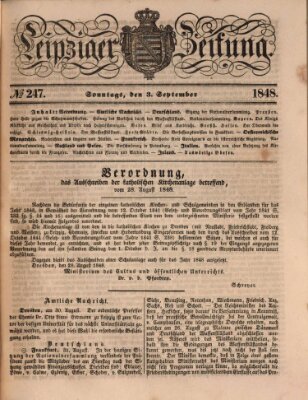 Leipziger Zeitung Sonntag 3. September 1848