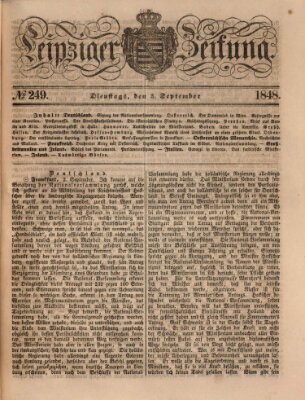 Leipziger Zeitung Dienstag 5. September 1848