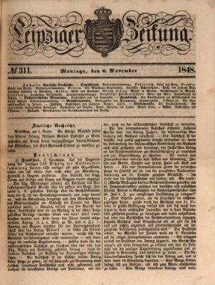 Leipziger Zeitung Montag 6. November 1848