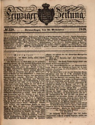 Leipziger Zeitung Donnerstag 23. November 1848