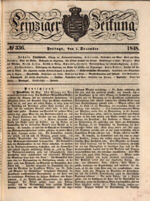 Leipziger Zeitung Freitag 1. Dezember 1848