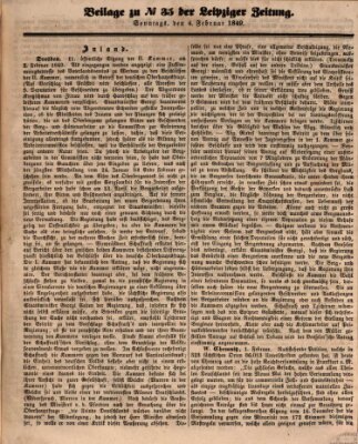 Leipziger Zeitung Sonntag 4. Februar 1849