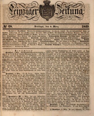 Leipziger Zeitung Freitag 9. März 1849