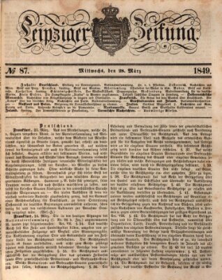 Leipziger Zeitung Mittwoch 28. März 1849
