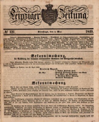 Leipziger Zeitung Dienstag 1. Mai 1849