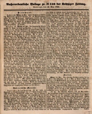 Leipziger Zeitung Sonntag 20. Mai 1849