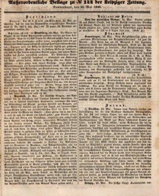 Leipziger Zeitung Donnerstag 24. Mai 1849