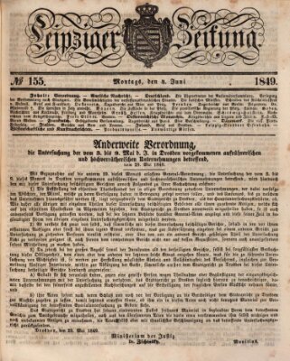 Leipziger Zeitung Montag 4. Juni 1849