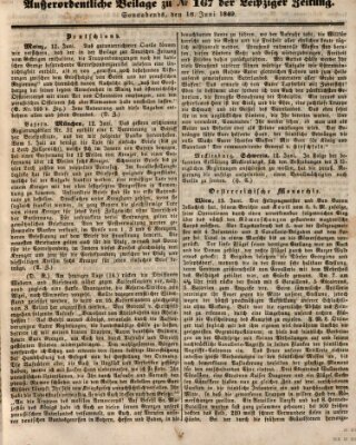 Leipziger Zeitung Samstag 16. Juni 1849