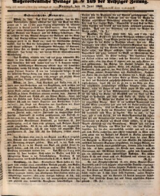 Leipziger Zeitung Montag 18. Juni 1849