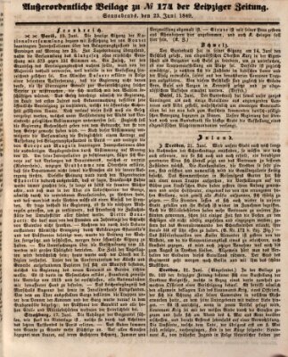 Leipziger Zeitung Samstag 23. Juni 1849