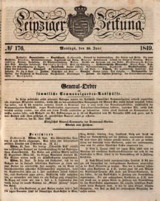 Leipziger Zeitung Montag 25. Juni 1849