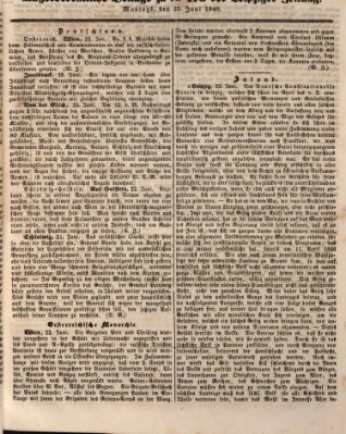 Leipziger Zeitung Montag 25. Juni 1849