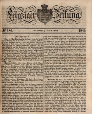 Leipziger Zeitung Donnerstag 5. Juli 1849