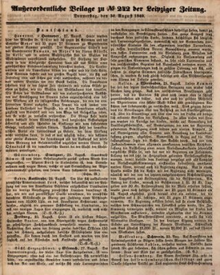 Leipziger Zeitung Donnerstag 30. August 1849