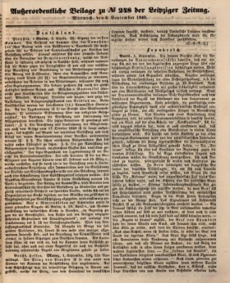 Leipziger Zeitung Mittwoch 5. September 1849