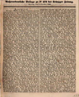 Leipziger Zeitung Freitag 5. Oktober 1849