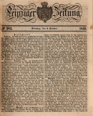 Leipziger Zeitung Dienstag 9. Oktober 1849