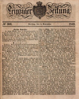 Leipziger Zeitung Freitag 2. November 1849