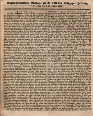 Leipziger Zeitung Dienstag 6. November 1849