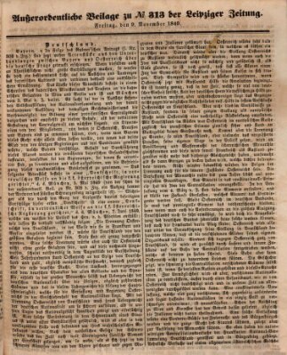 Leipziger Zeitung Freitag 9. November 1849