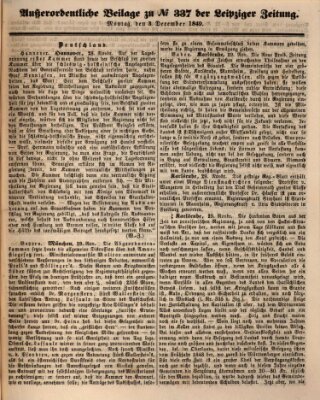 Leipziger Zeitung Montag 3. Dezember 1849