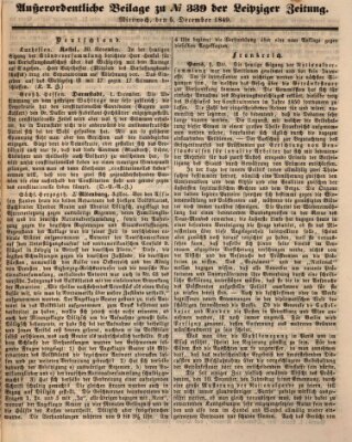 Leipziger Zeitung Mittwoch 5. Dezember 1849