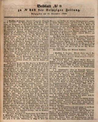 Leipziger Zeitung Dienstag 11. Dezember 1849