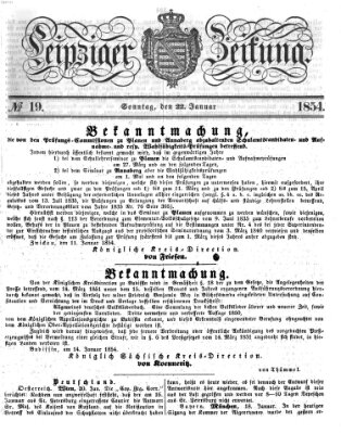 Leipziger Zeitung Sonntag 22. Januar 1854