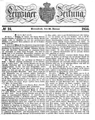 Leipziger Zeitung Samstag 28. Januar 1854