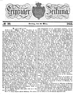 Leipziger Zeitung Freitag 10. März 1854