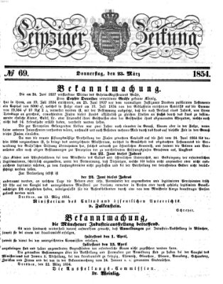 Leipziger Zeitung Donnerstag 23. März 1854