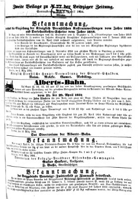 Leipziger Zeitung Samstag 1. April 1854