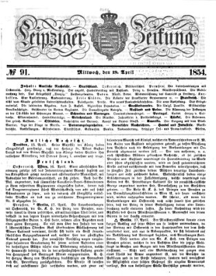 Leipziger Zeitung Mittwoch 19. April 1854