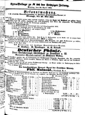 Leipziger Zeitung Montag 24. April 1854