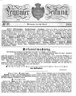 Leipziger Zeitung Mittwoch 26. April 1854