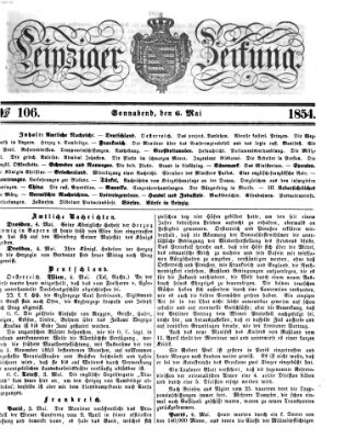 Leipziger Zeitung Samstag 6. Mai 1854