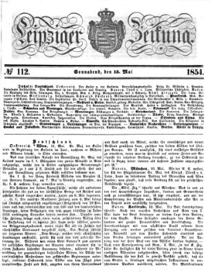 Leipziger Zeitung Samstag 13. Mai 1854