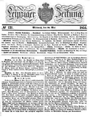 Leipziger Zeitung Mittwoch 24. Mai 1854