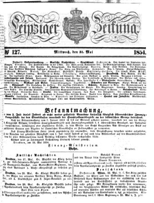 Leipziger Zeitung Mittwoch 31. Mai 1854