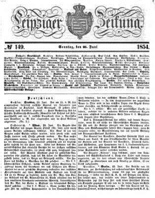 Leipziger Zeitung Sonntag 25. Juni 1854