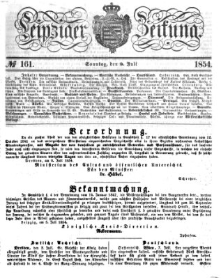 Leipziger Zeitung Sonntag 9. Juli 1854