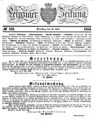 Leipziger Zeitung Dienstag 11. Juli 1854